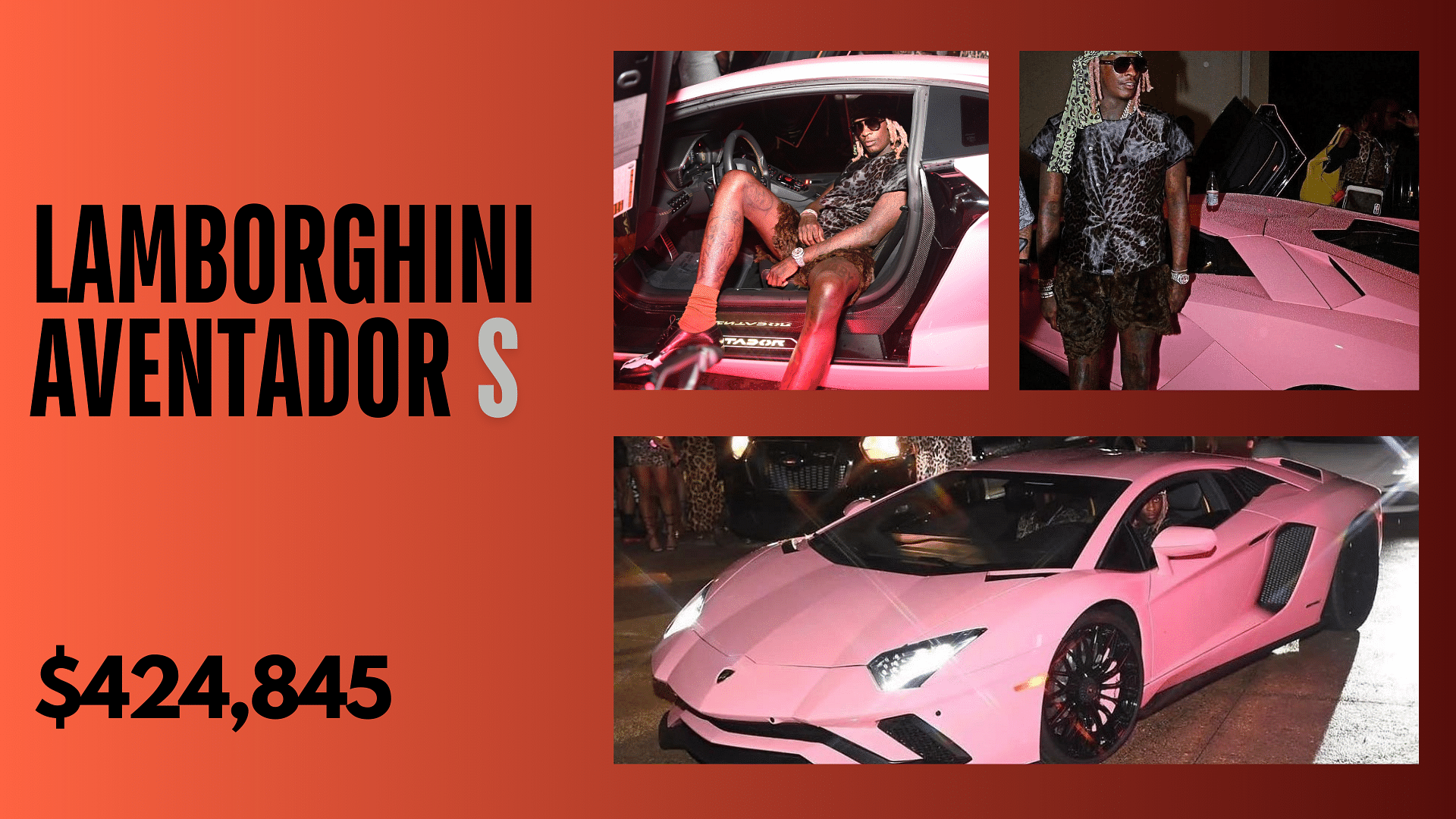 Young Thug, Young Thug Car Collection, Lamborghini Aventador S