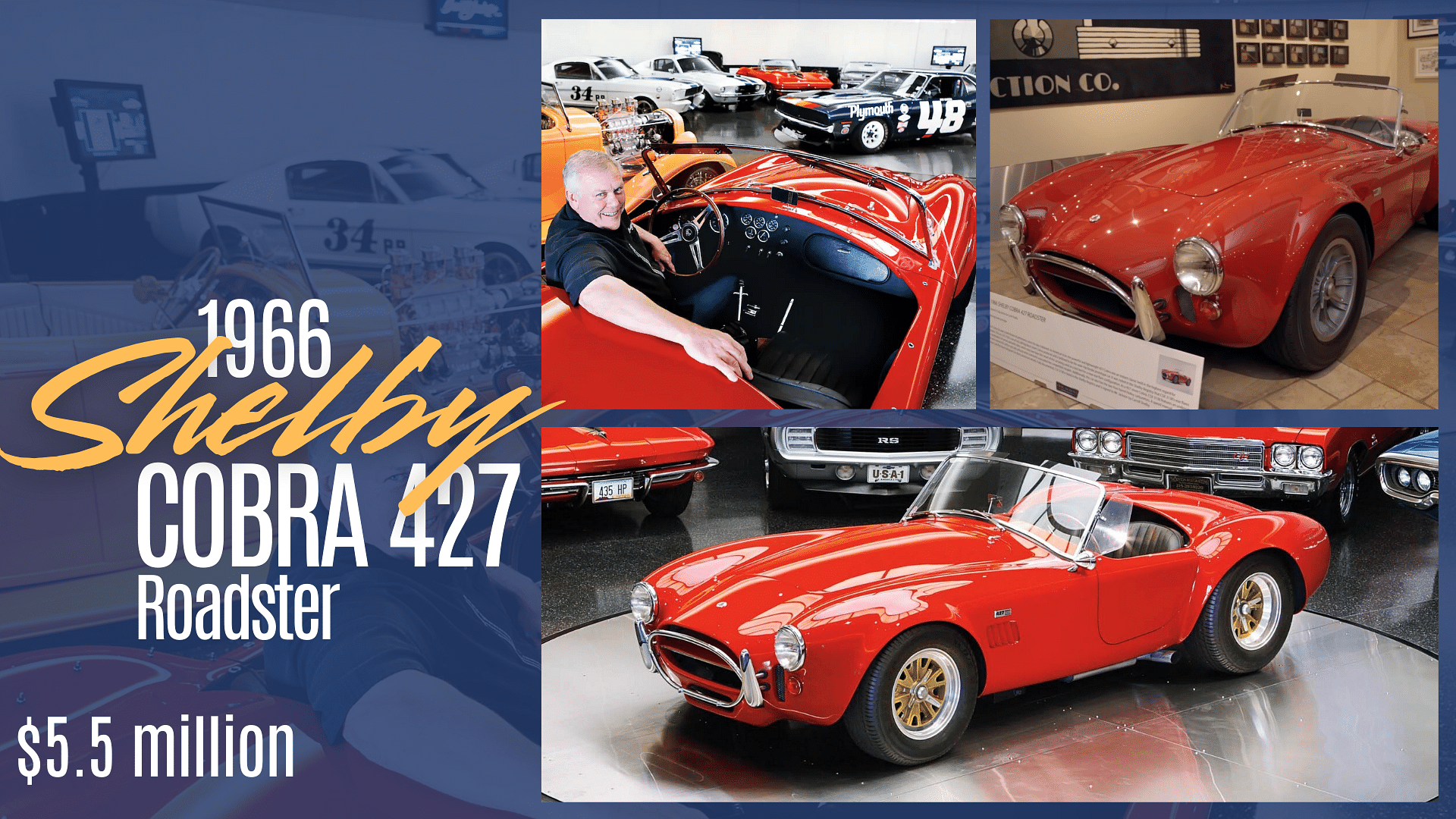 Craig Jackson's red 1966 Shelby Cobra 427 Roadster