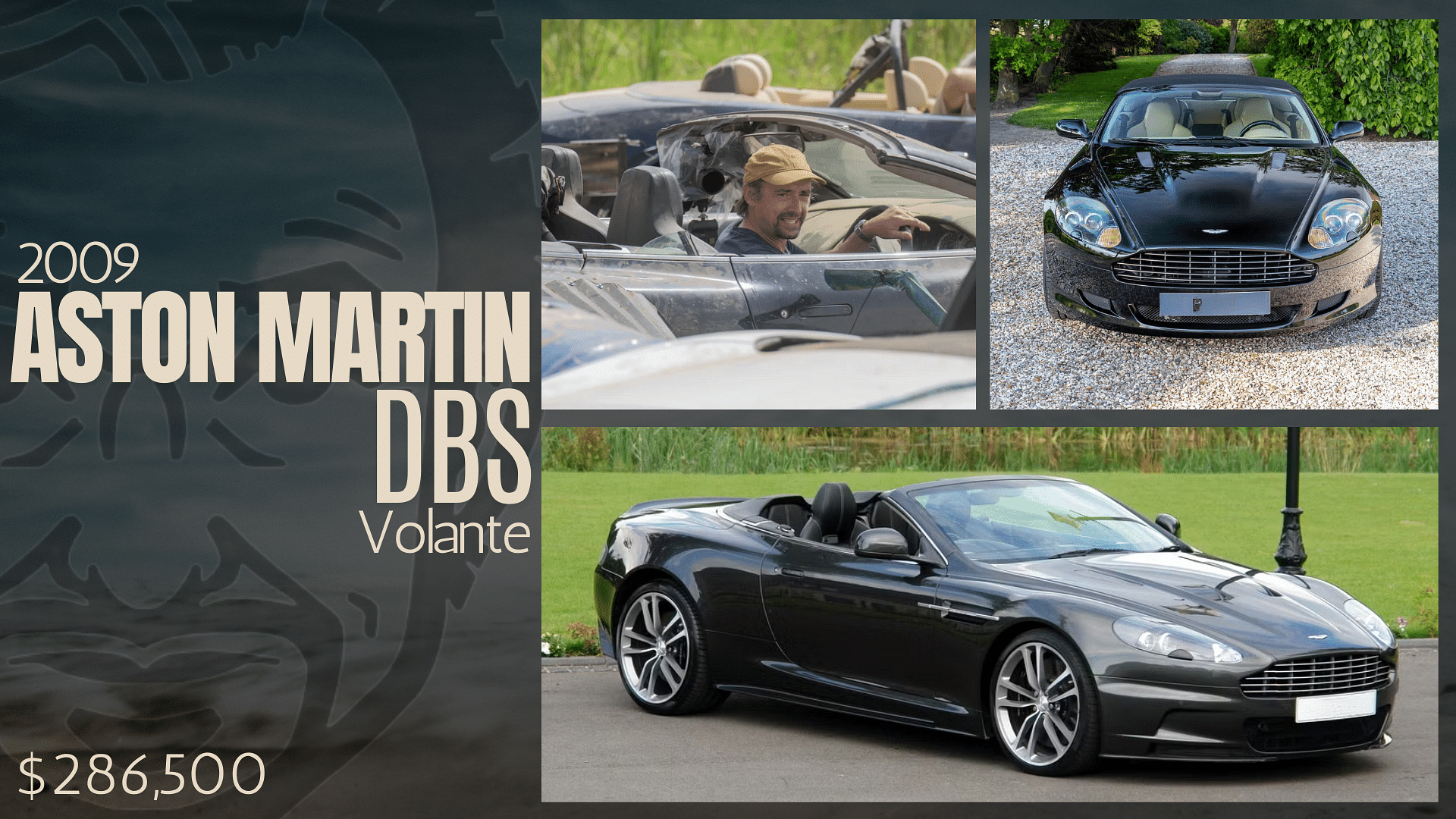 Richard Hammond’s black 2009 Aston Martin DBS Volante