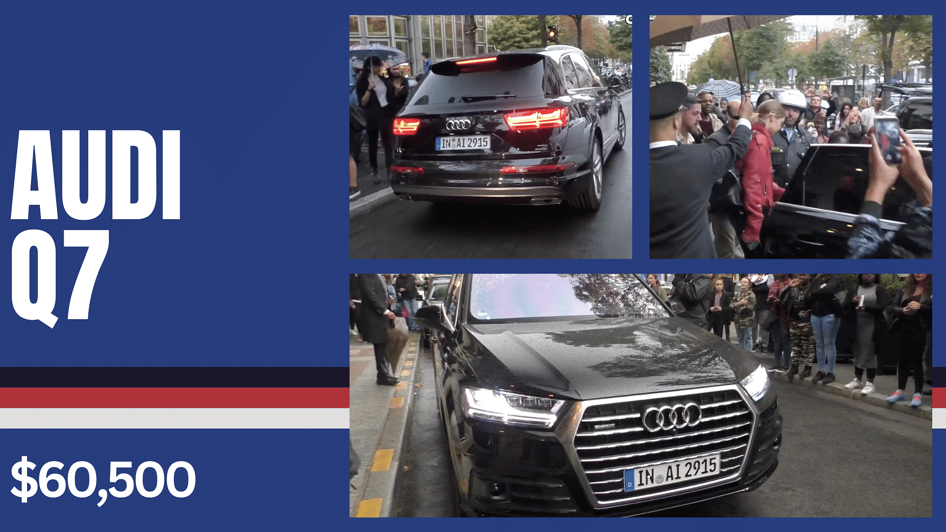 Gigi Hadid’s black Audi Q7