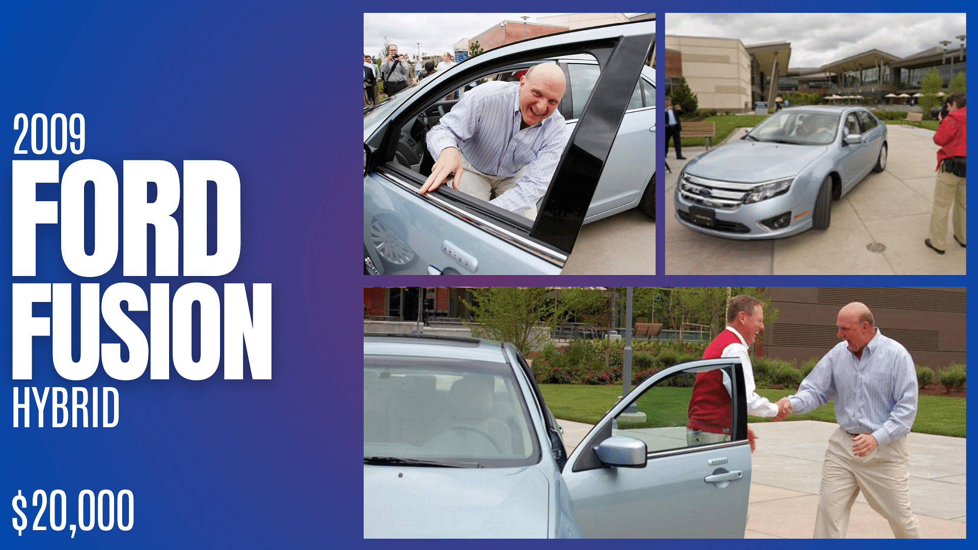 Steve Ballmer's silver 2009 Ford Fusion Hybrid