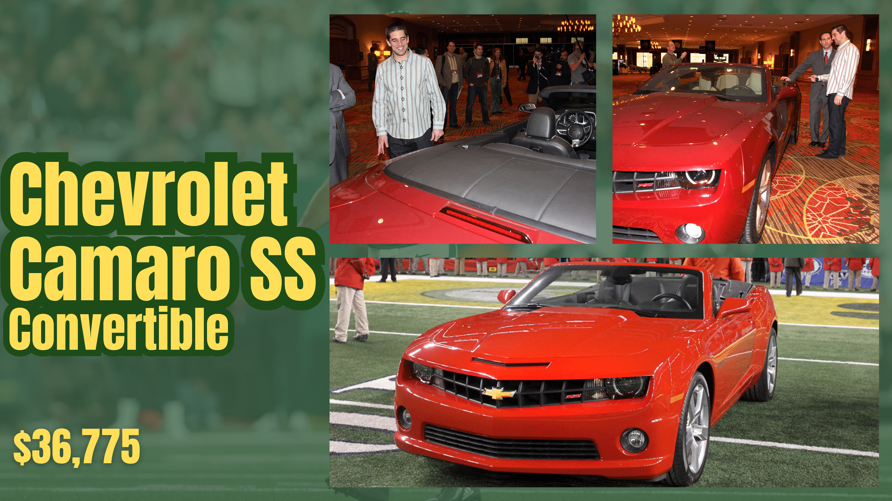 Aaron Rodgers' Chevrolet Camaro SS Convertible