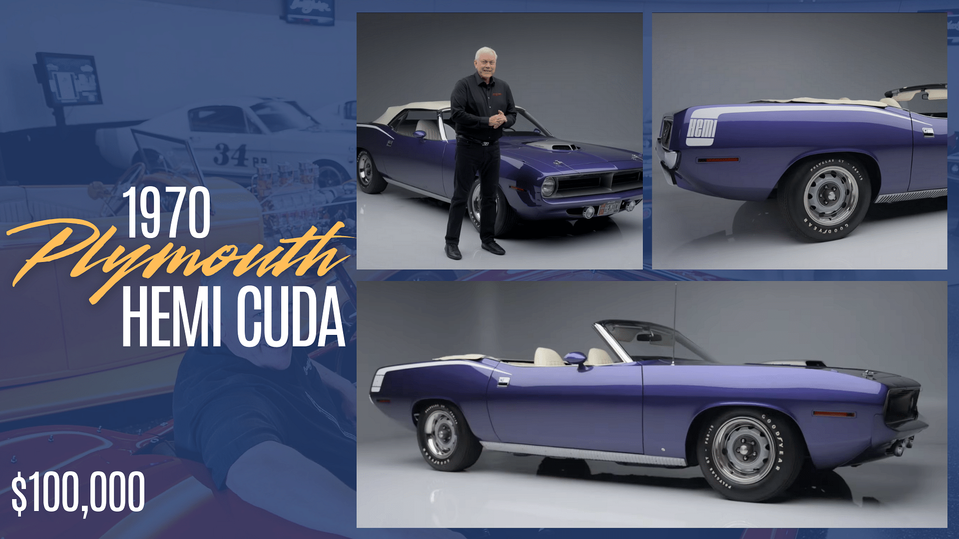 Craig Jackson's purple 1970 Plymouth Hemi Cuda