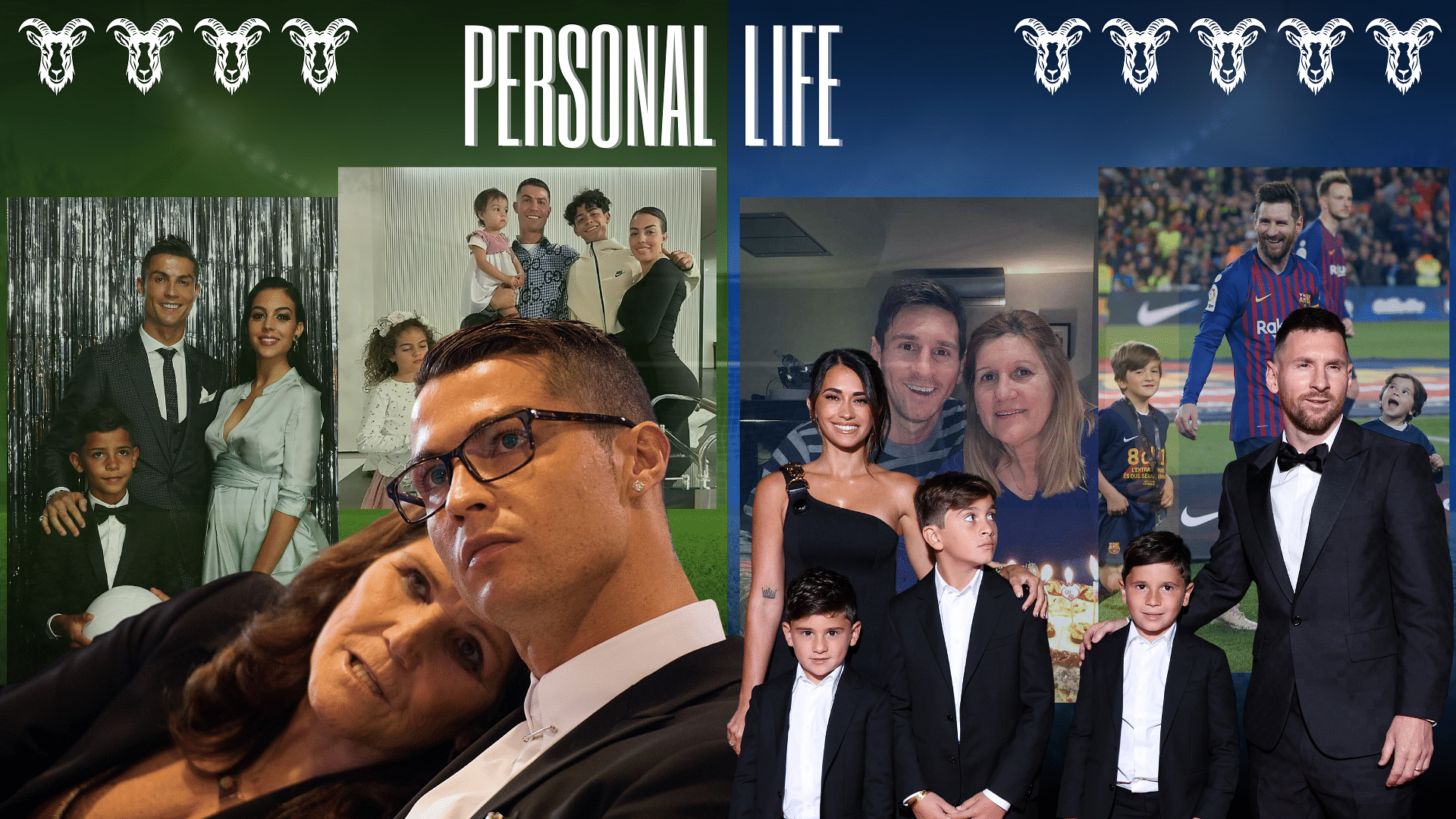 Ronaldo Vs. Messi on the basis of their personal life