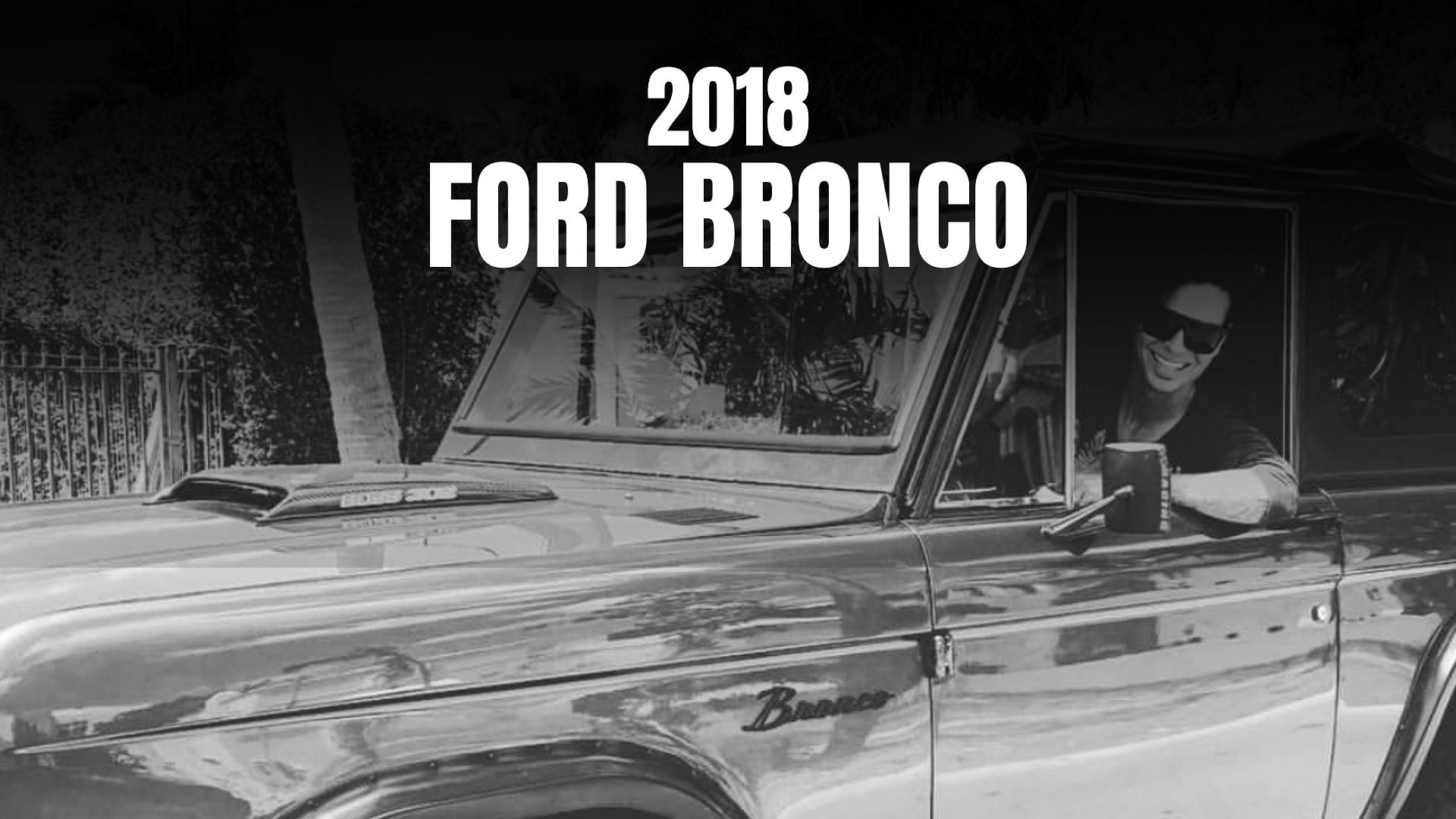 Julio Iglesias son smiling in 2018 Ford Bronco