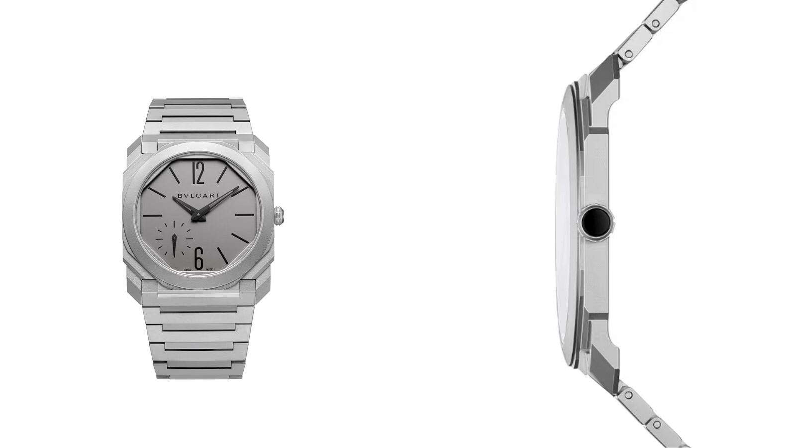 Bvlgari Octo Finissimo Automatic shown from top and side angle