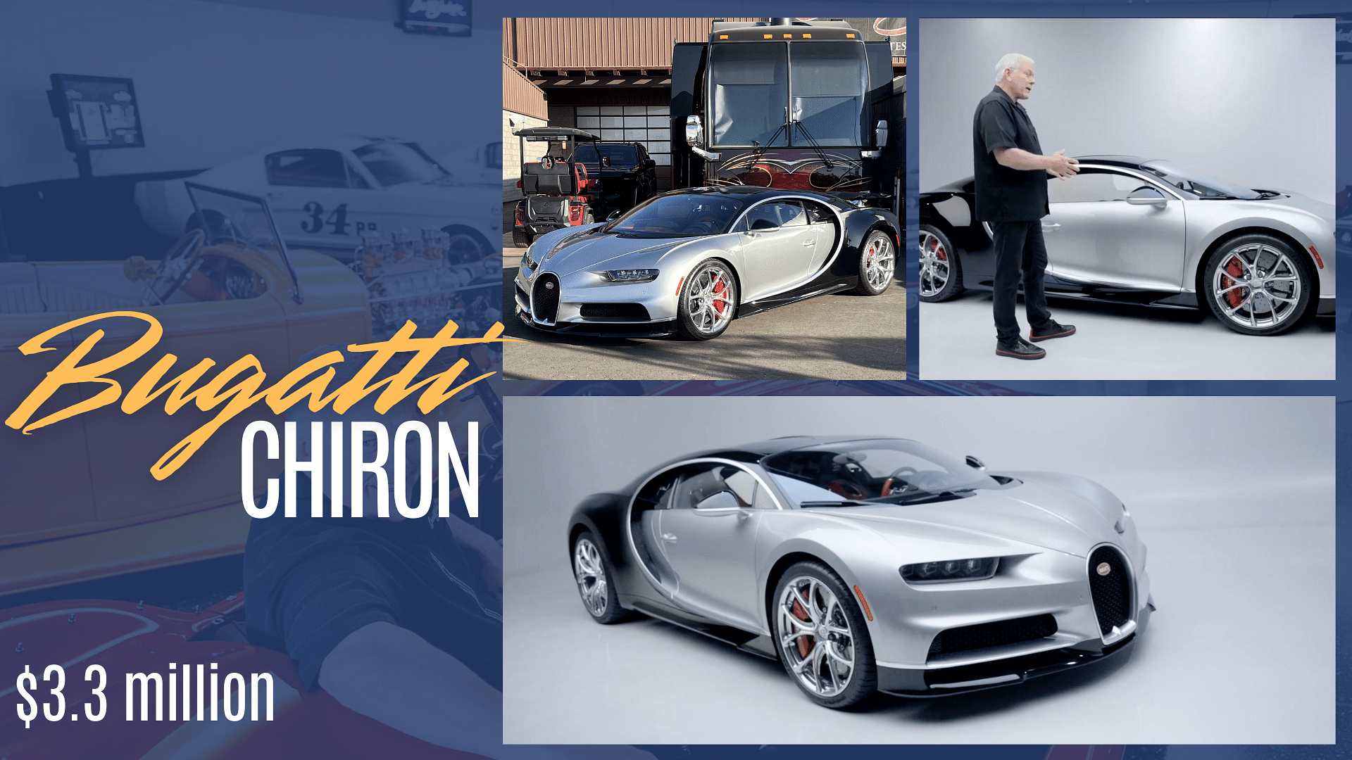 Craig Jackson's silver black Bugatti Chiron