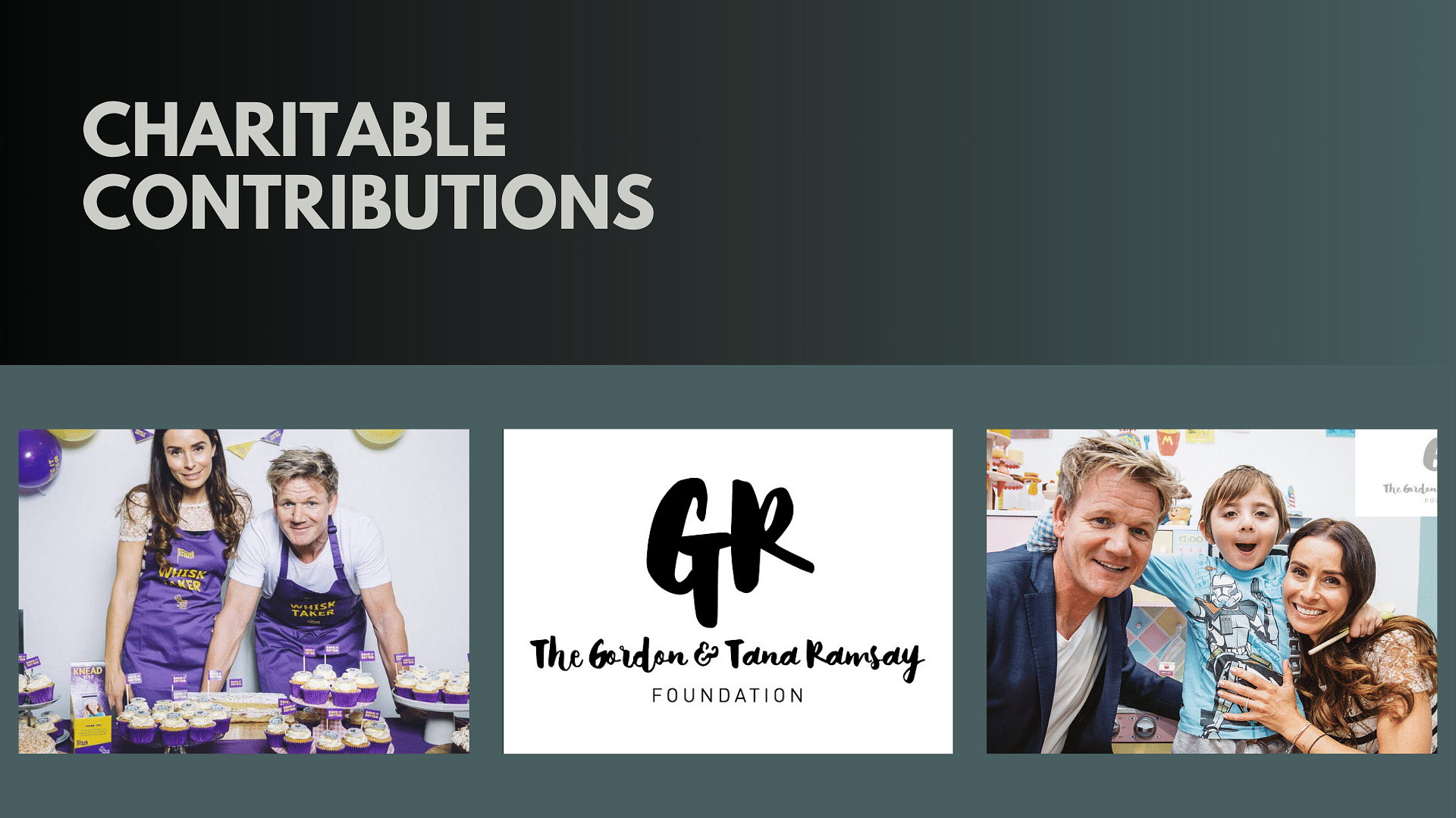 Gordon Ramsay's charitable contributions