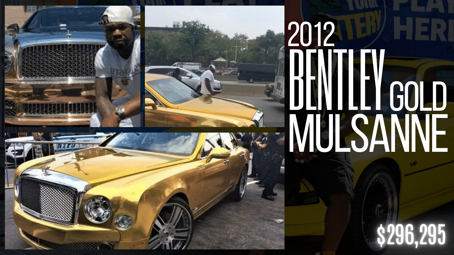 50 Cent's 2012 Gold Bentley Mulsanne