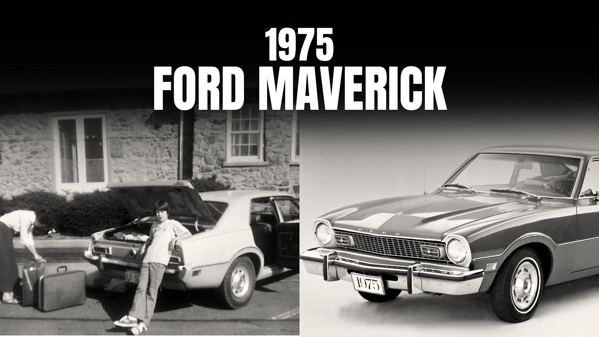 Young Dave Grohl with Ford Maverick car