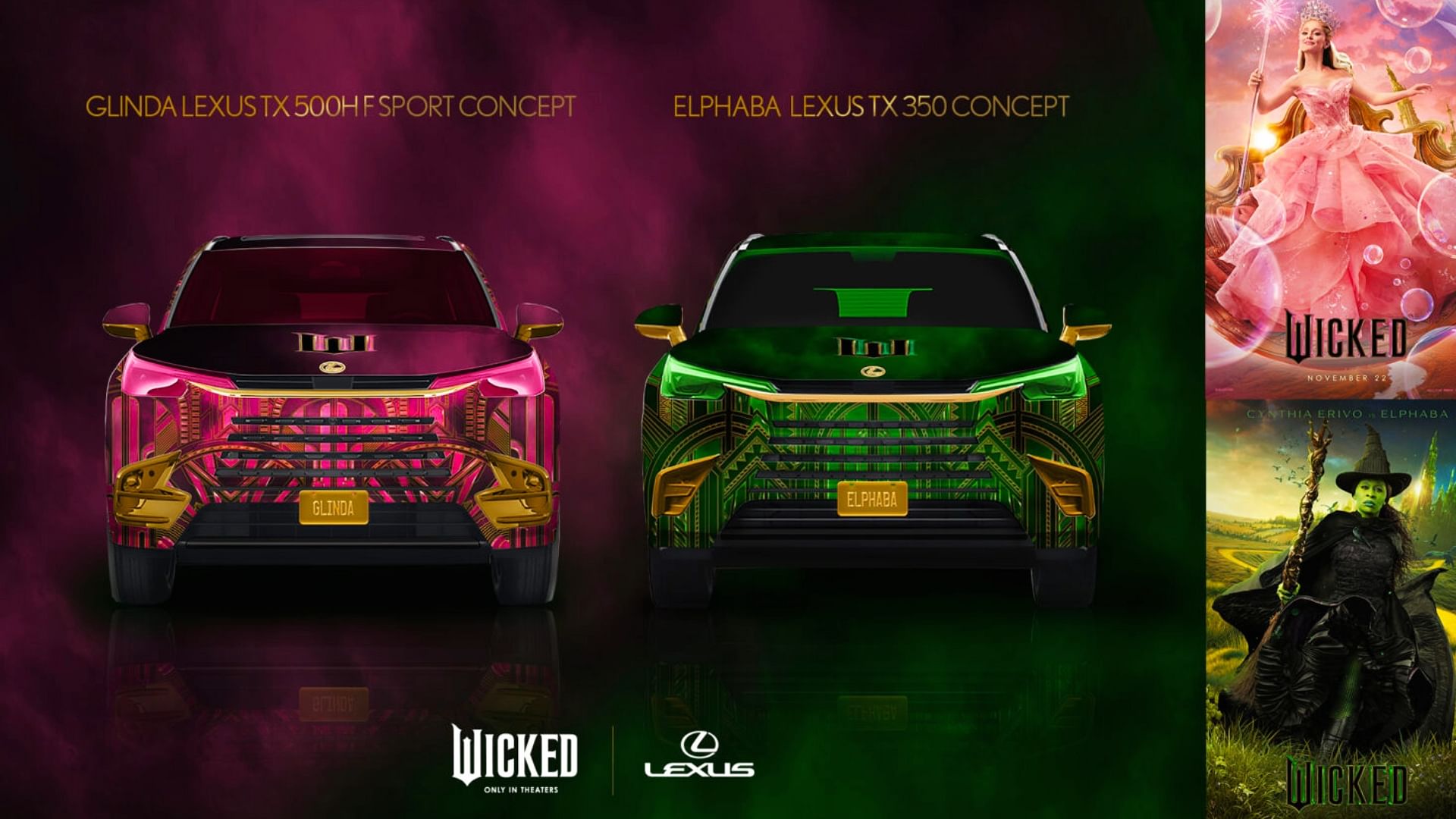 Lexus Custom version themed around the Wicked Film's main Character