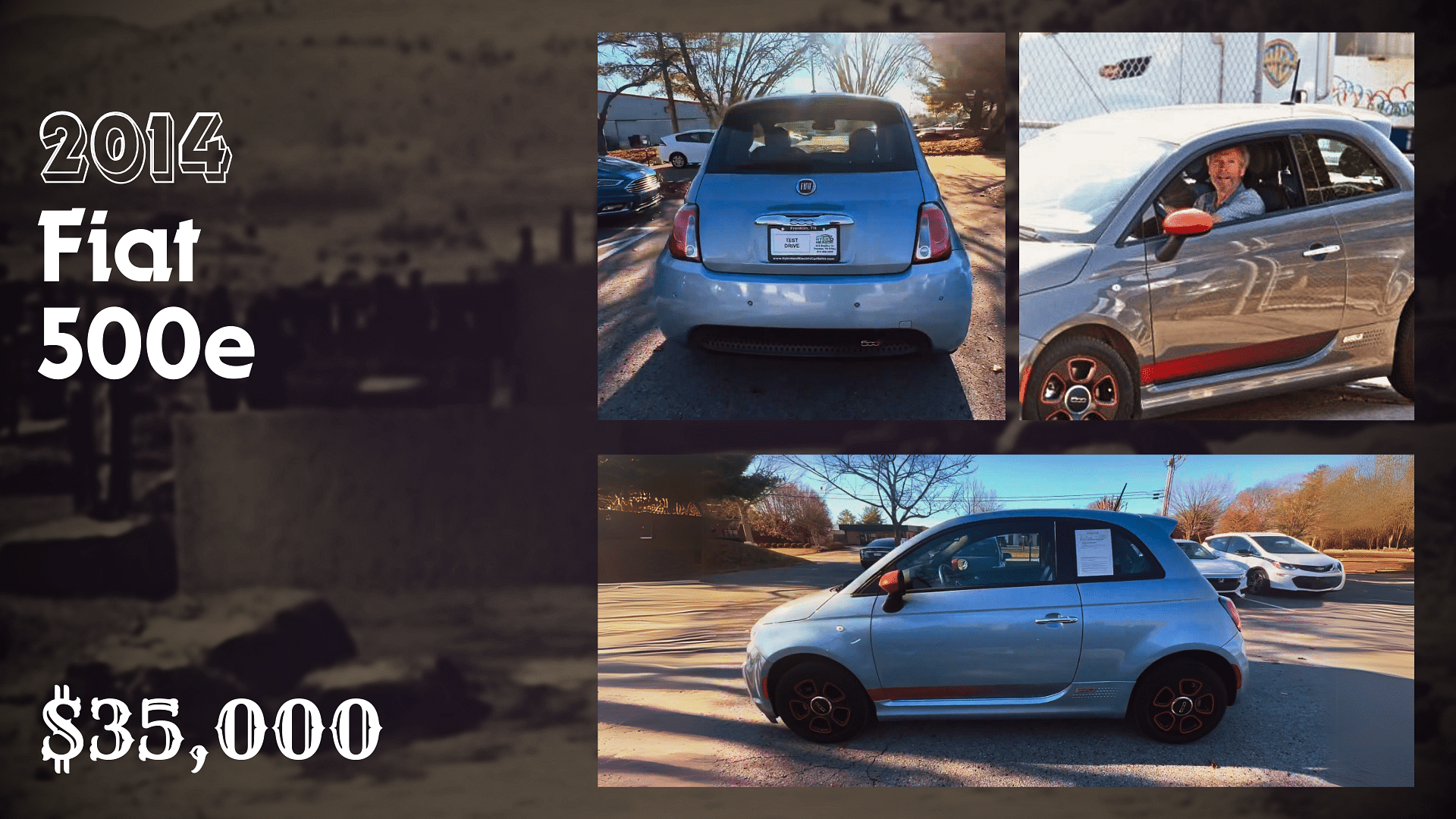 Clint Eastwood's Grey 2014 Fiat 500e 