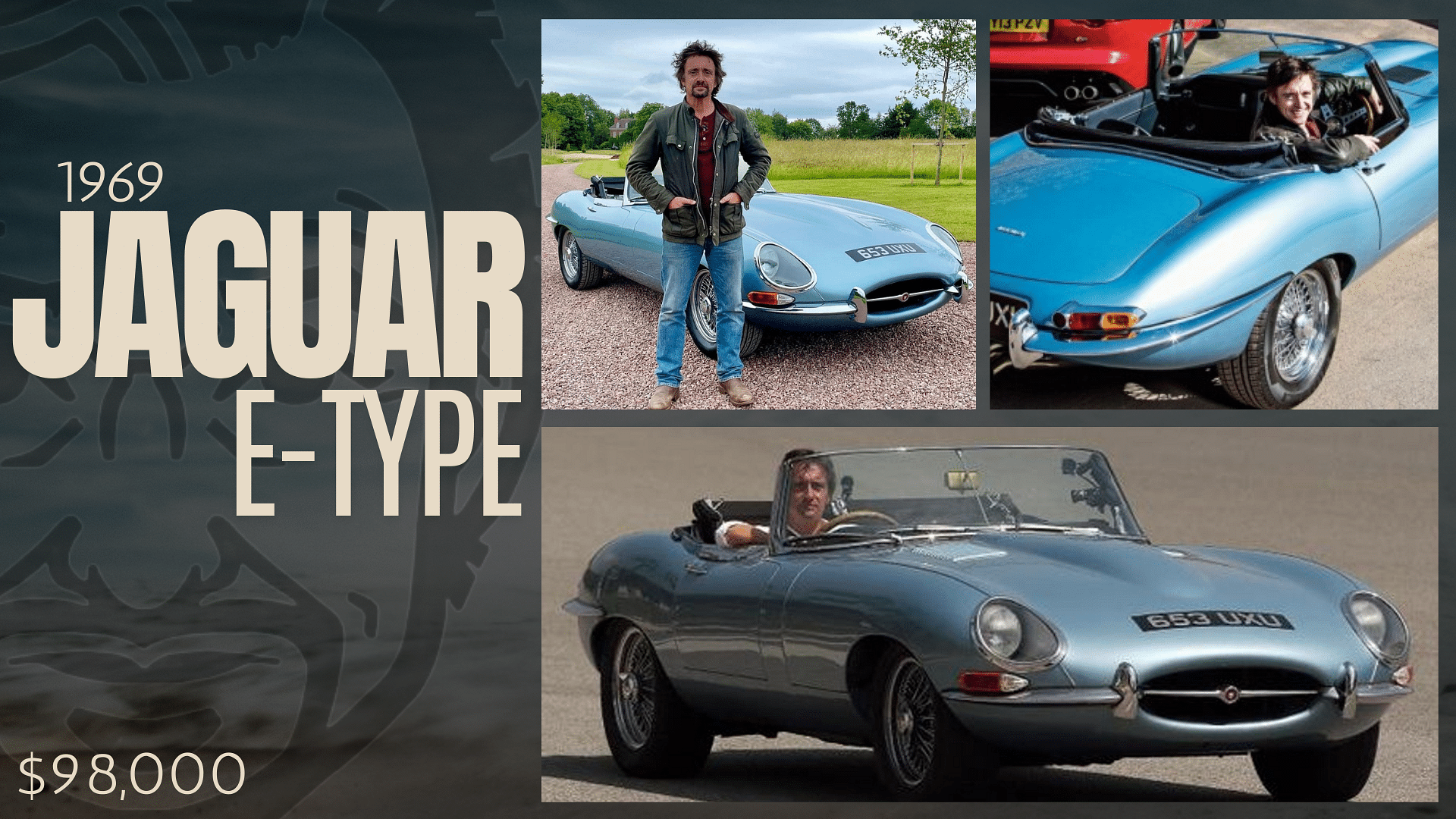 Richard Hammond’s blue 1969 Jaguar E-Type