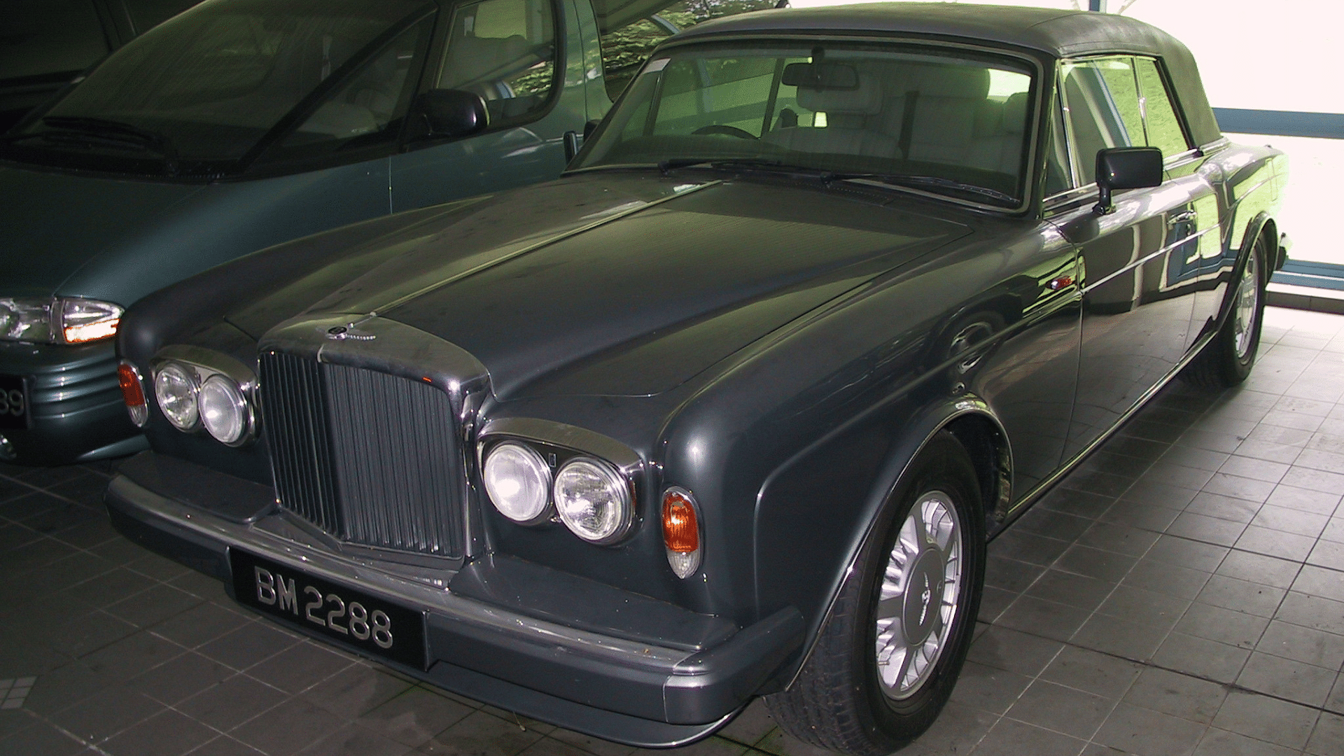 Sultan of Brunei's Bentley Continental shown in charcoal color