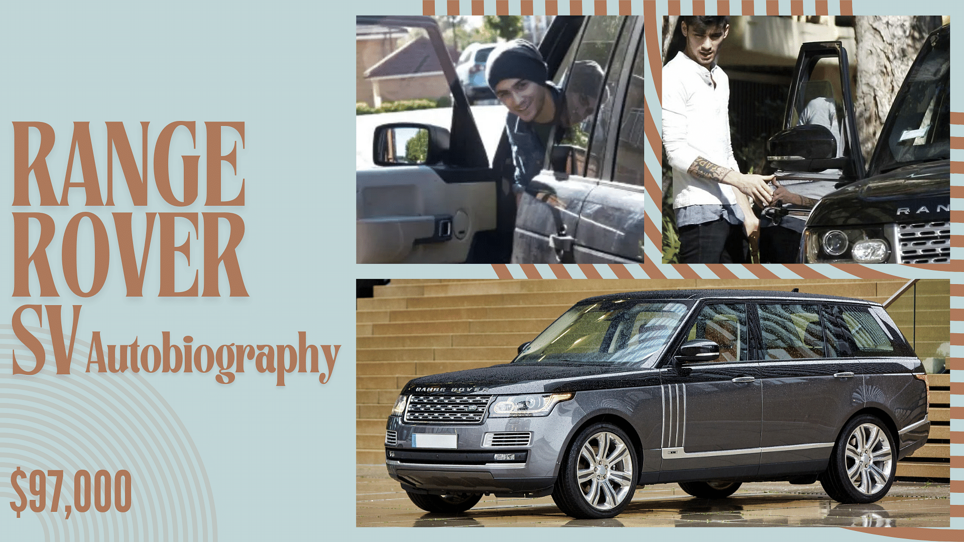 Zayn Malik's black Land Rover Range Rover SV Autobiography