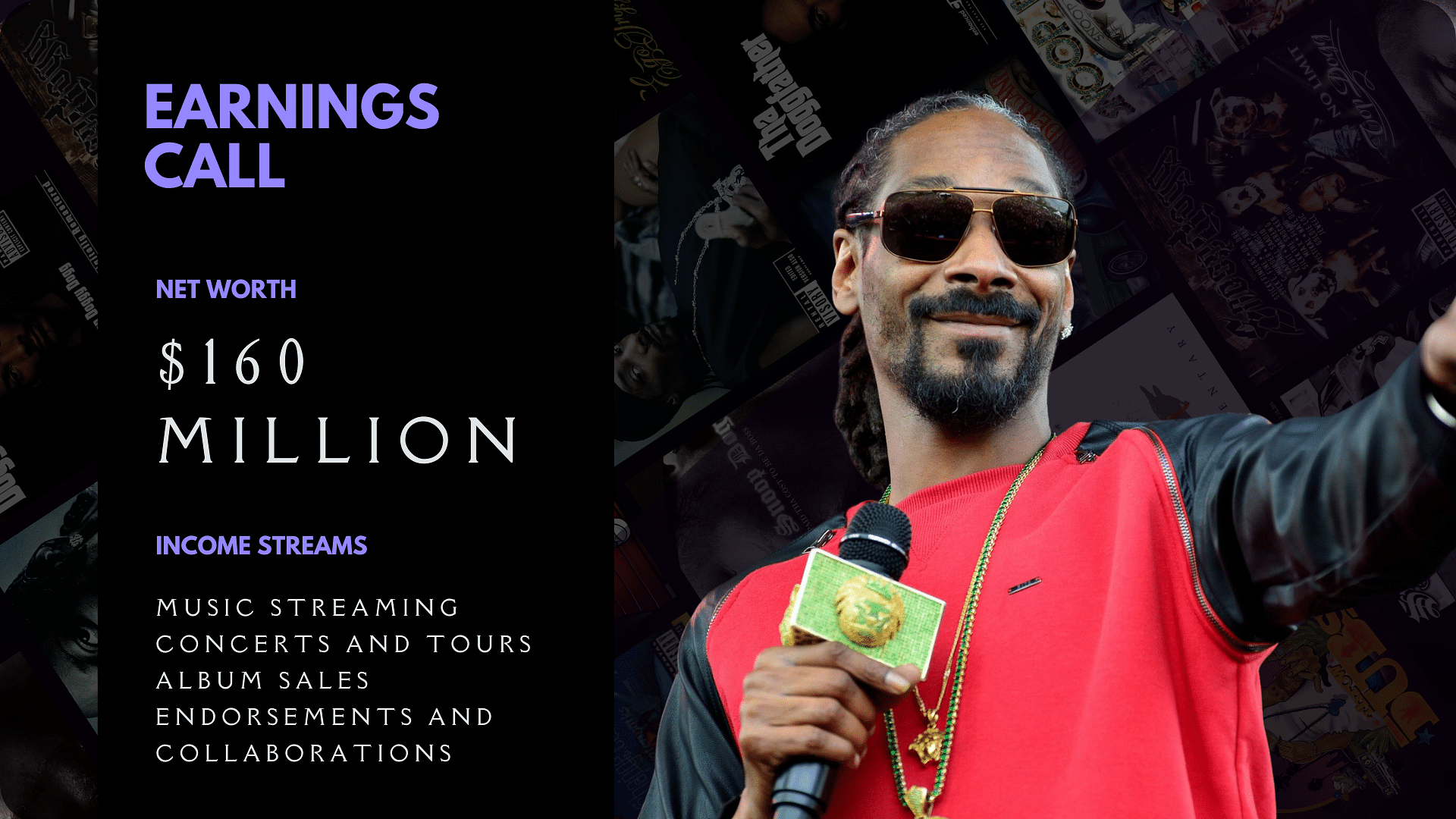 Snoop Dogg's income streams