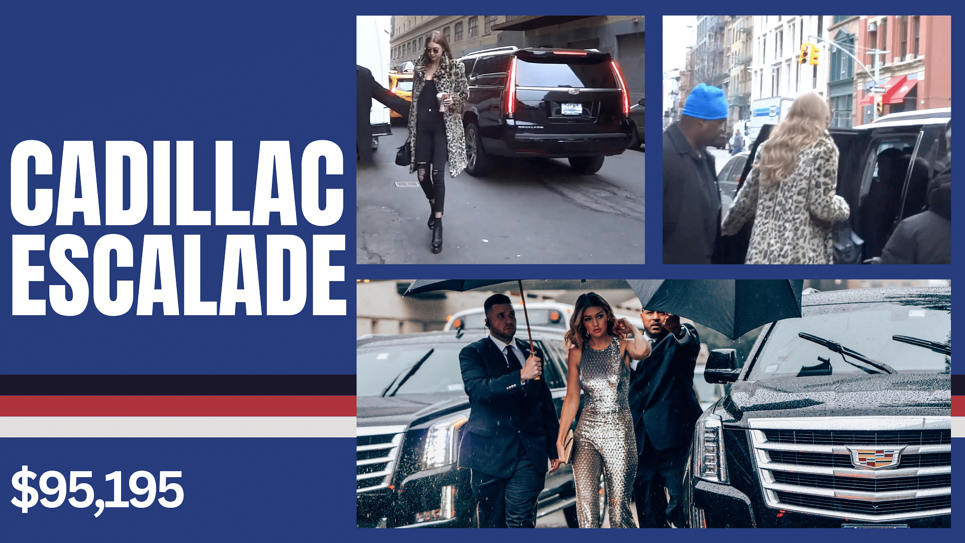 Gigi Hadid’s black Cadillac Escalade