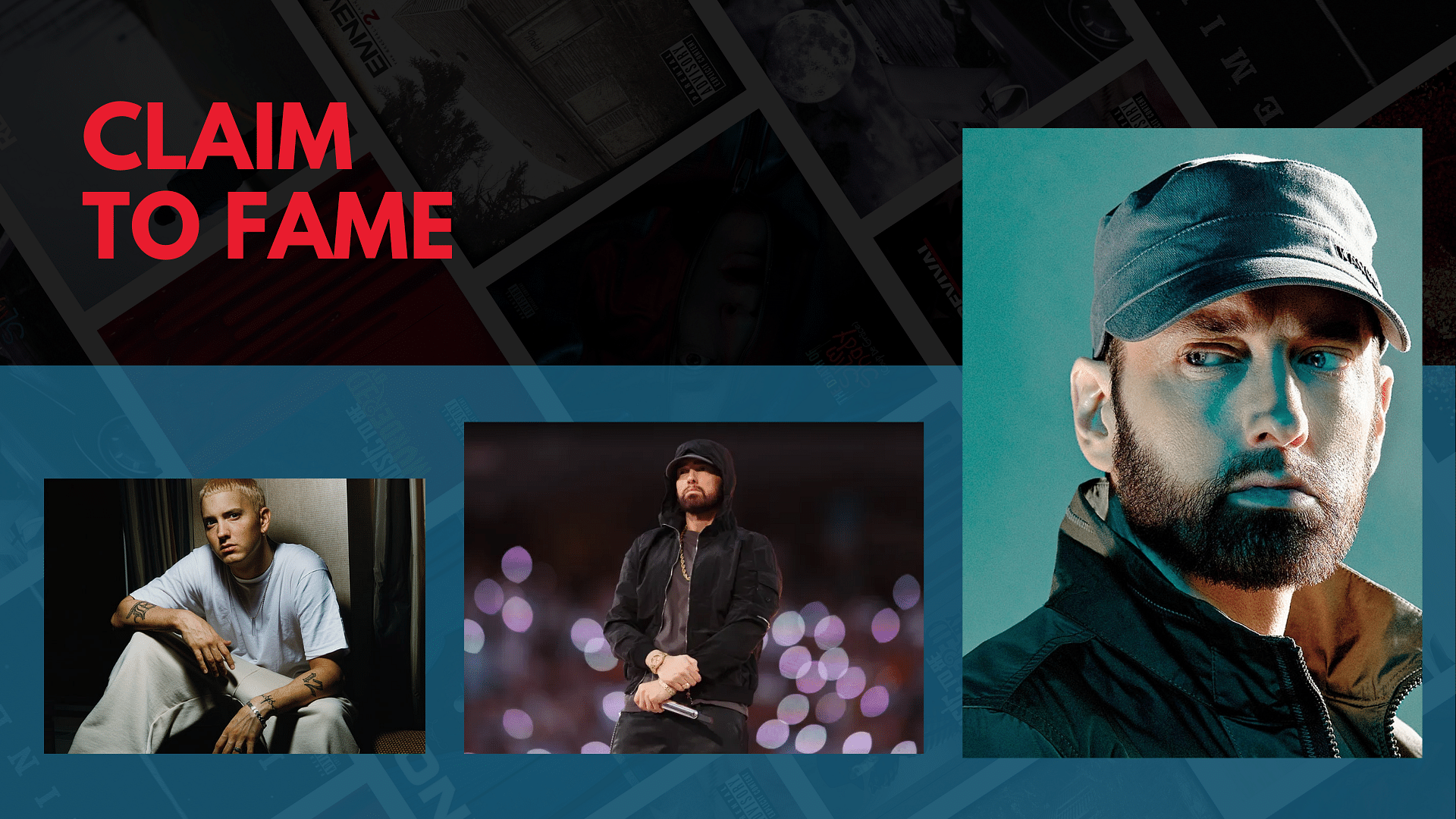 The images of eminem depicting how he became famous