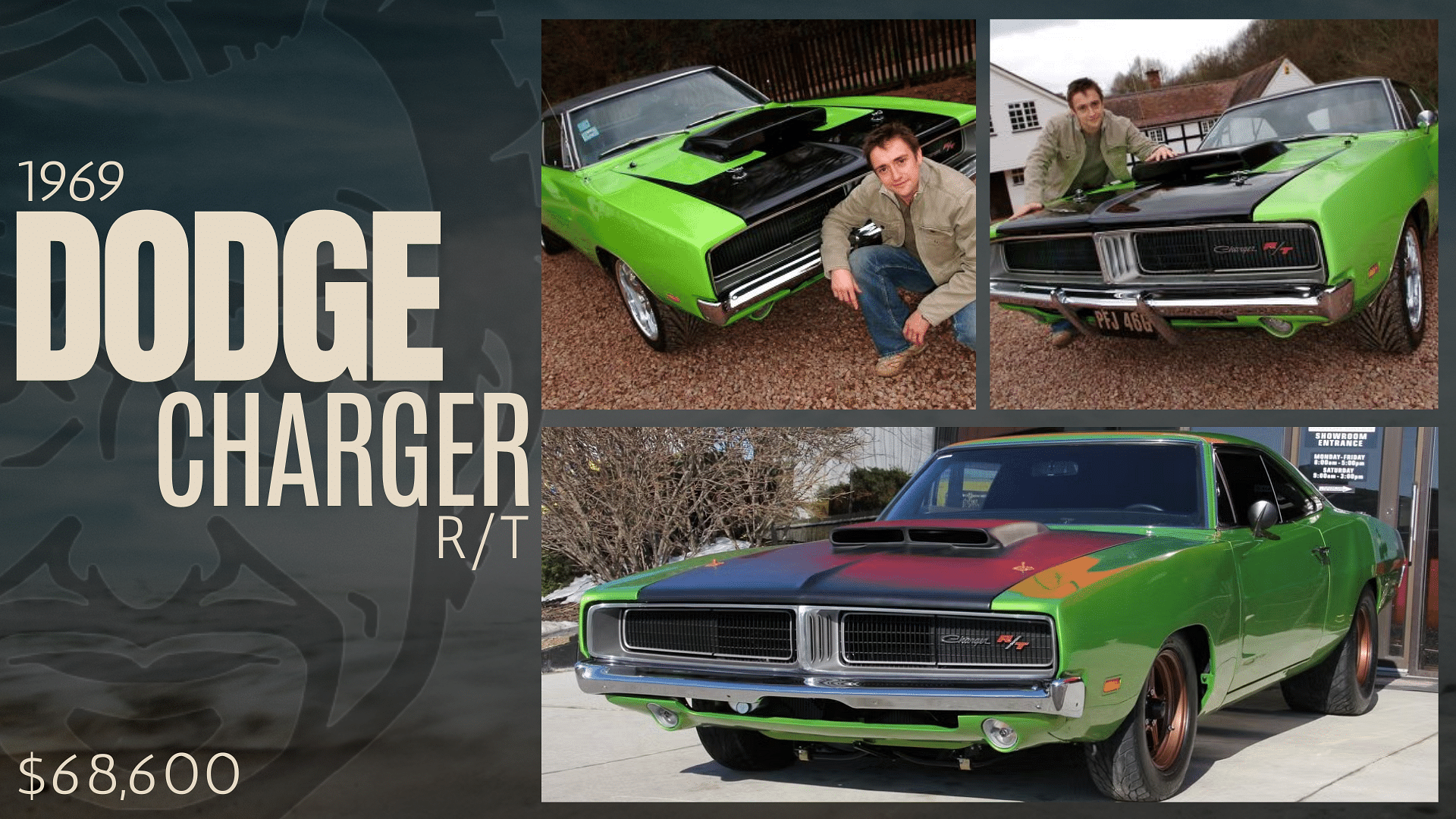 Richard Hammond’s green 1969 Dodge Charger R/T