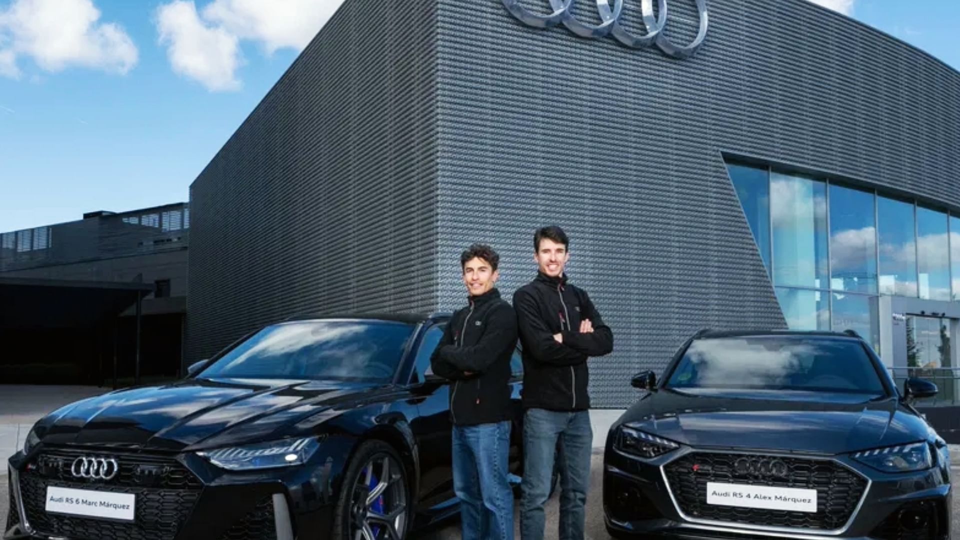 Marc Marquez's AUDI RS6 Avant, and his brother and Alex Marquez