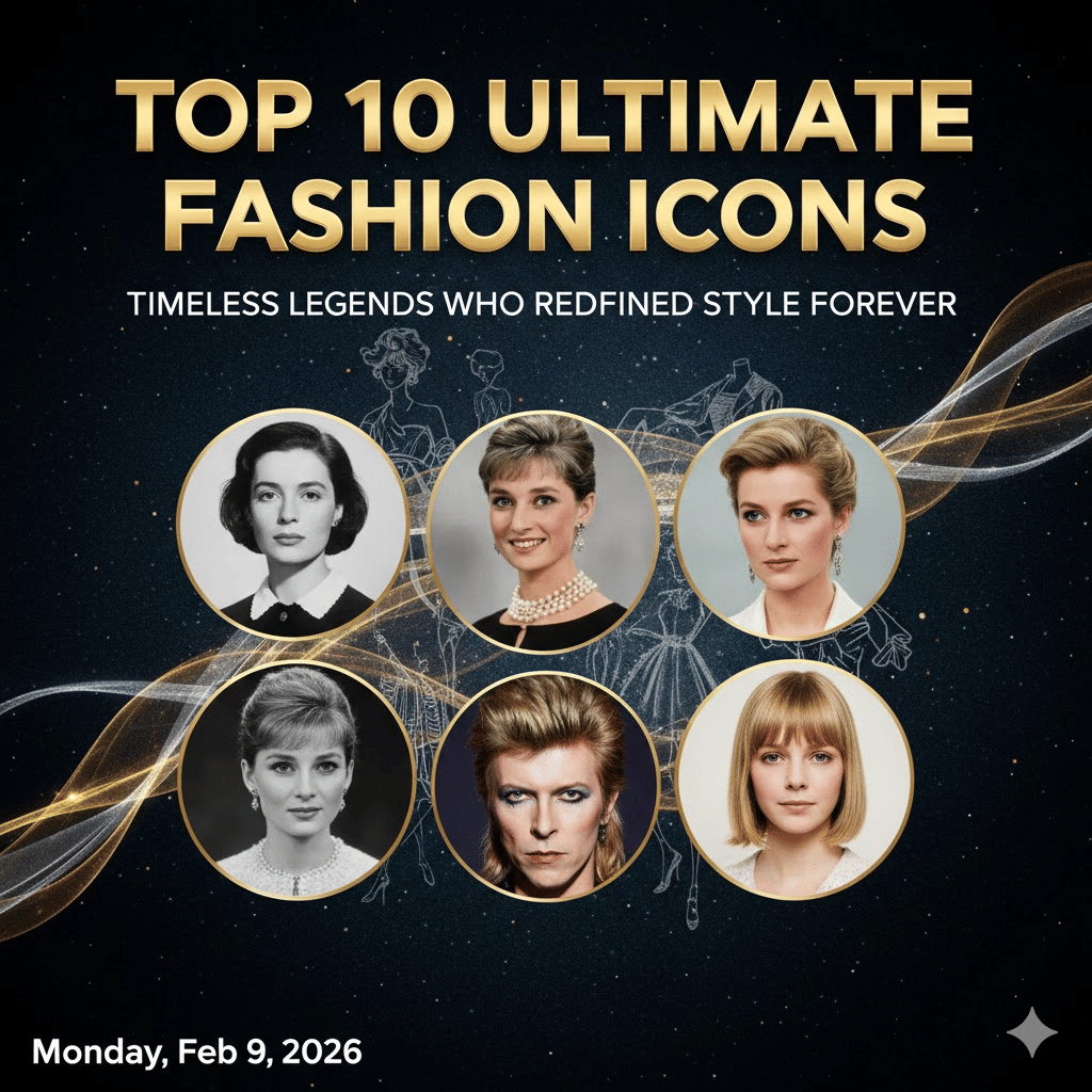 Top 10 Ultimate Fashion Icons of All Time