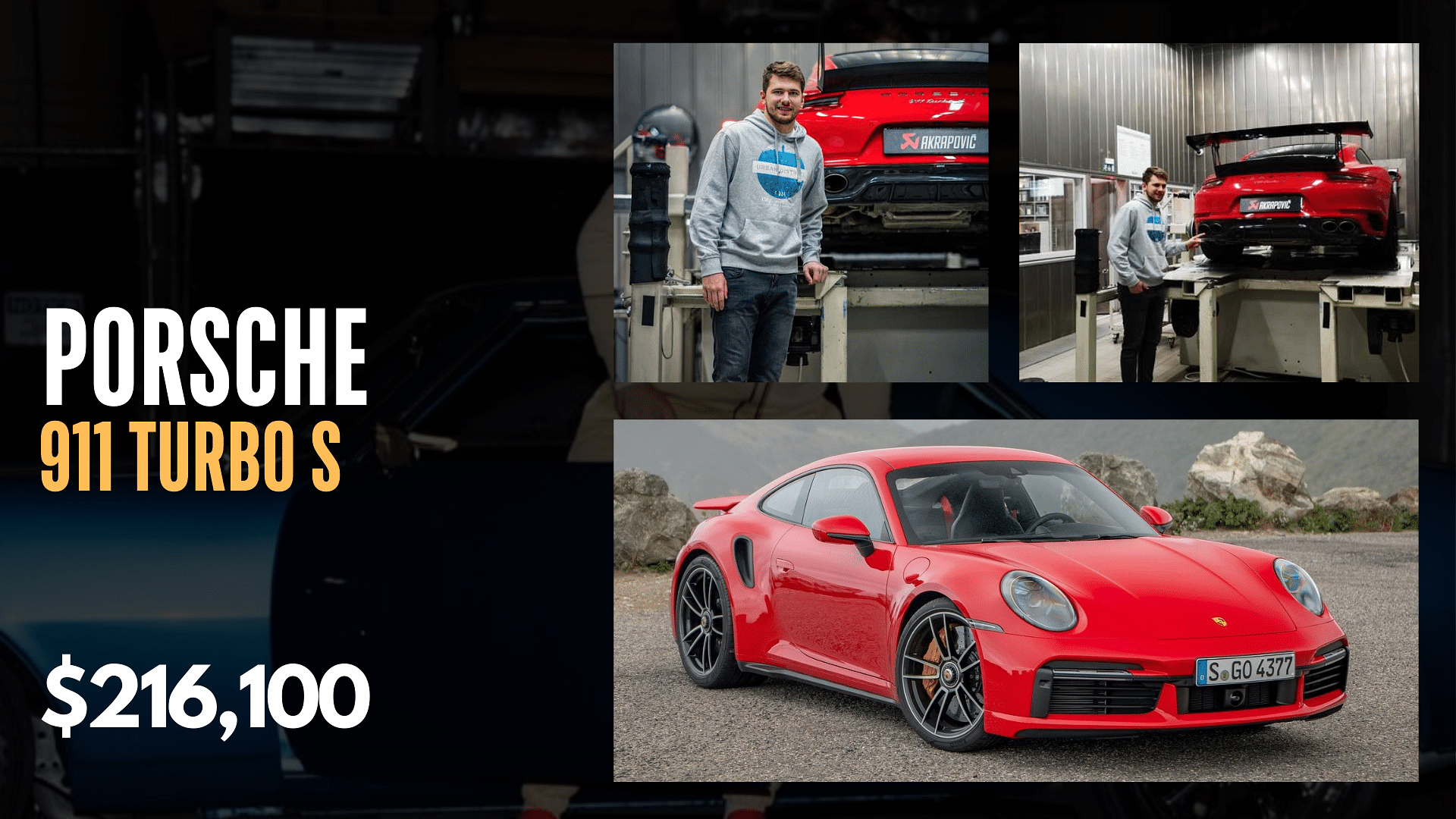 Luka Doncic, Car Collection, Porsche 911 Turbo S